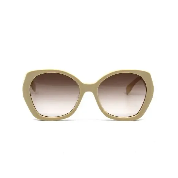 NEW FENDI FE40112I 57F SHINY BEIGE BROWN GRADIENT AUTHENTIC SUNGLASSES - Picture 3 of 12